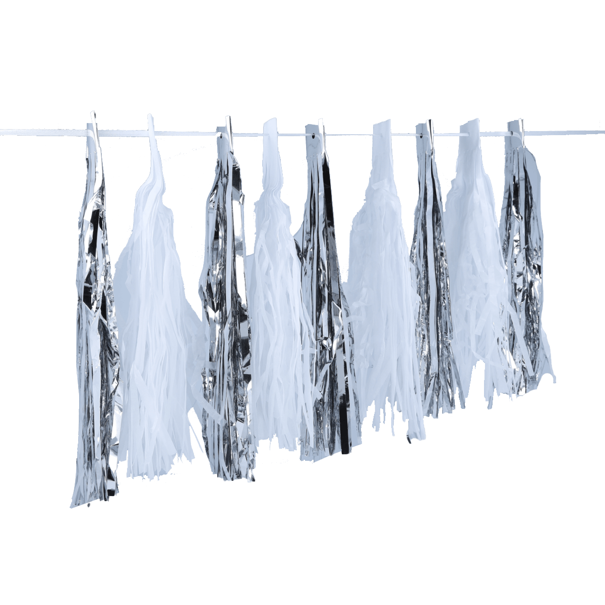 Luftlinie, Wäscheständer, Wäscheleine, Aluminium, Beutel?, tinsel, Girlande, Folien, Party-Dekoration, Quasten-Girlande, Wäscheleine, Aluminiumfolie, Kleider, Textil, Hängende Wäsche