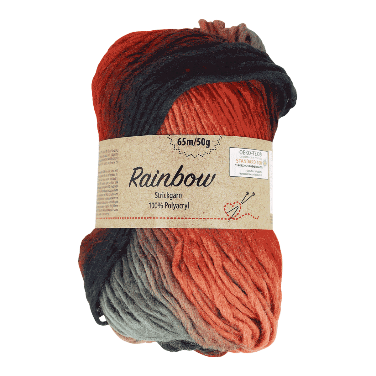 Sockenwollgarn, Rainbow Garn, Polyacryl, Mehrfarbig, Strickgarn, Wolle, Strickgarn, Rainbow, Mehrfarbig, 50g-65m, Strickgarn, Polyacryl, Rainbow Garn, Mehrfarbig, 65m/50g