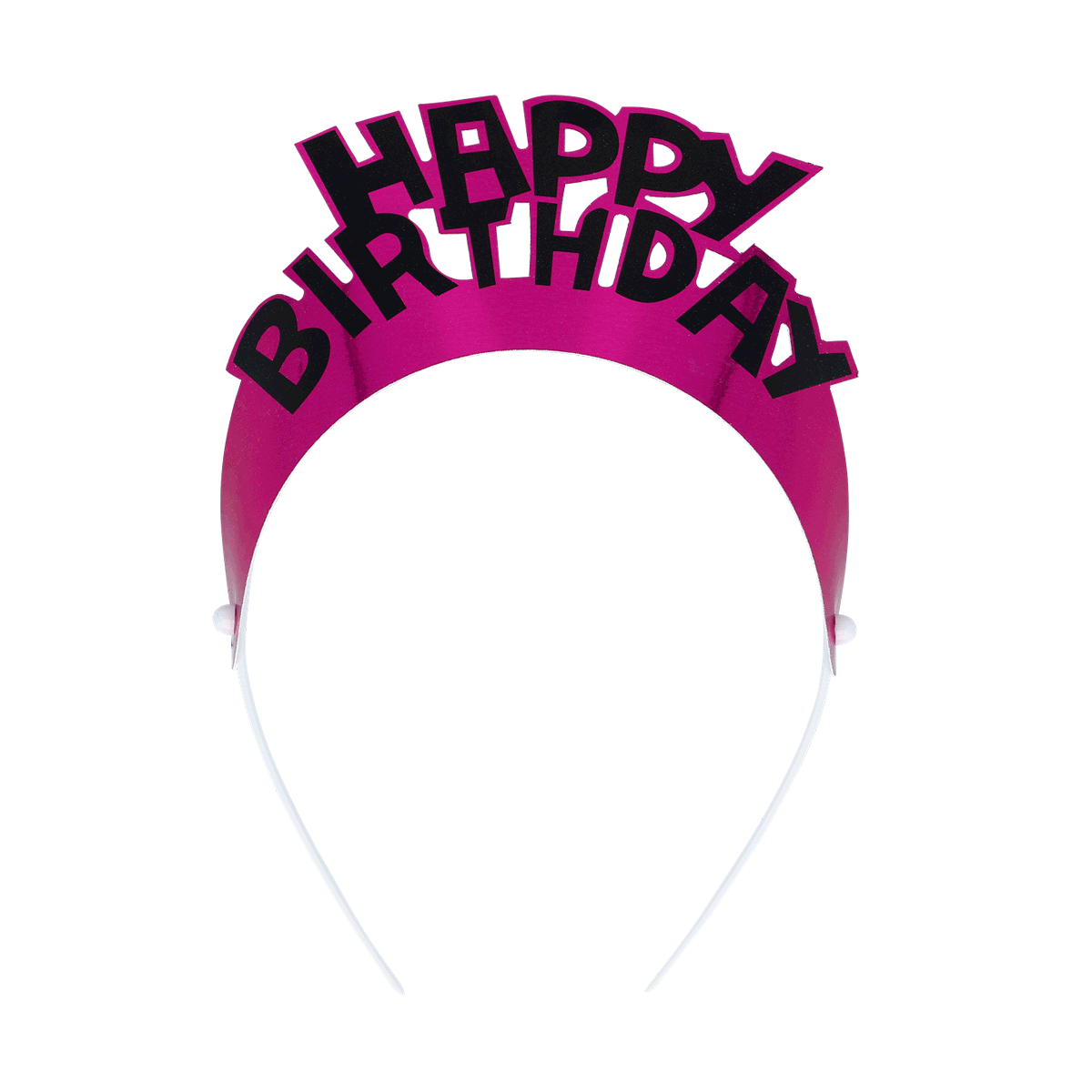 birthday, headband, party, pink, arc, birthday, headband, fiesta, party, accessory, Birthday-Kopfschmuck, Schaumkunststoff, Pink, Bogen-Design, Grafiktext
