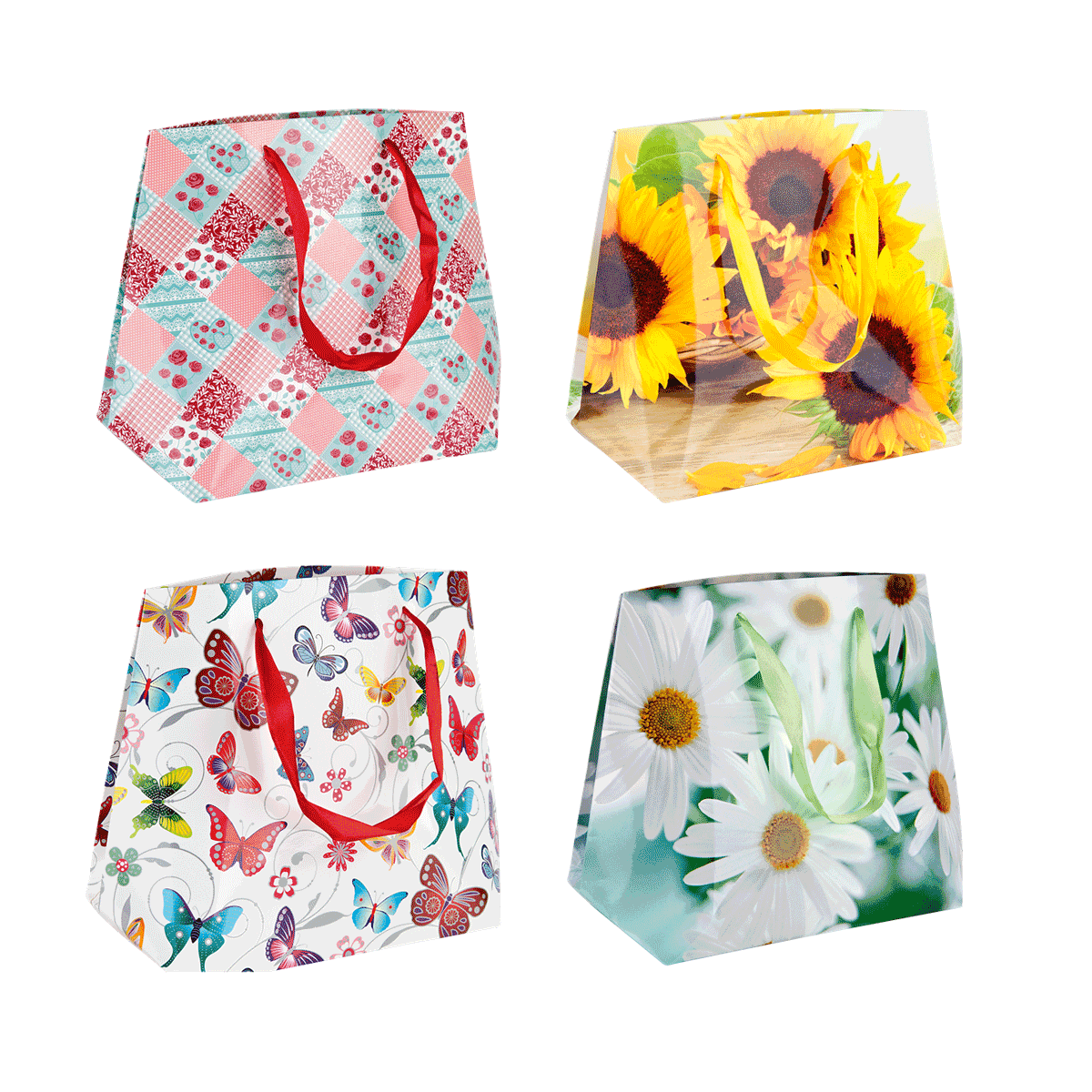 Tasche, Beutel, Blumenmuster, Schultertasche, Geschenkbeutel, Geschenktasche, Beutel, Blumenmotiv, Schmetterlingsmuster, Sammelauflage, Tasche, Beutel, Pattern, Blumen, Schmetterling