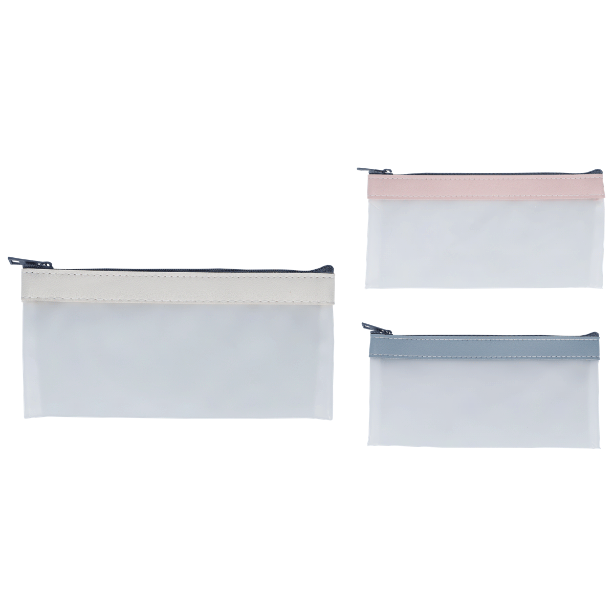 Beutel, Reißverschluss, Geldbörse, transparent, bunte Kante, Beutel, Brieftasche, Reißverschlusstasche, Gewebetasche, Clutch-Einlage, Federmäppchen, Zip-Beutel, Kissentasche, Mehrfarbig, Stoff