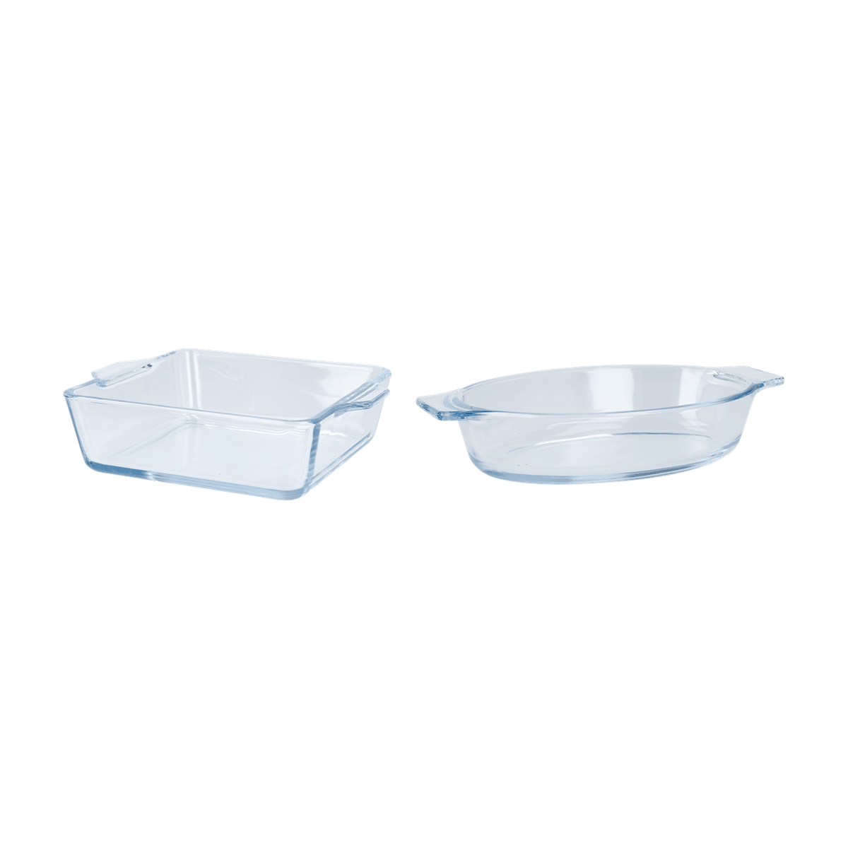 Glasauflauf, rechteckige Schüssel, Ofenform, klares Glas, Zwei-teilige Set, glasaufsatz, glasschüssel, auflaufform, backform, transparentes-glas, Glasseschale, rechteckige-Backschale, ofenfest, transparentes-glas, Auflaufschale