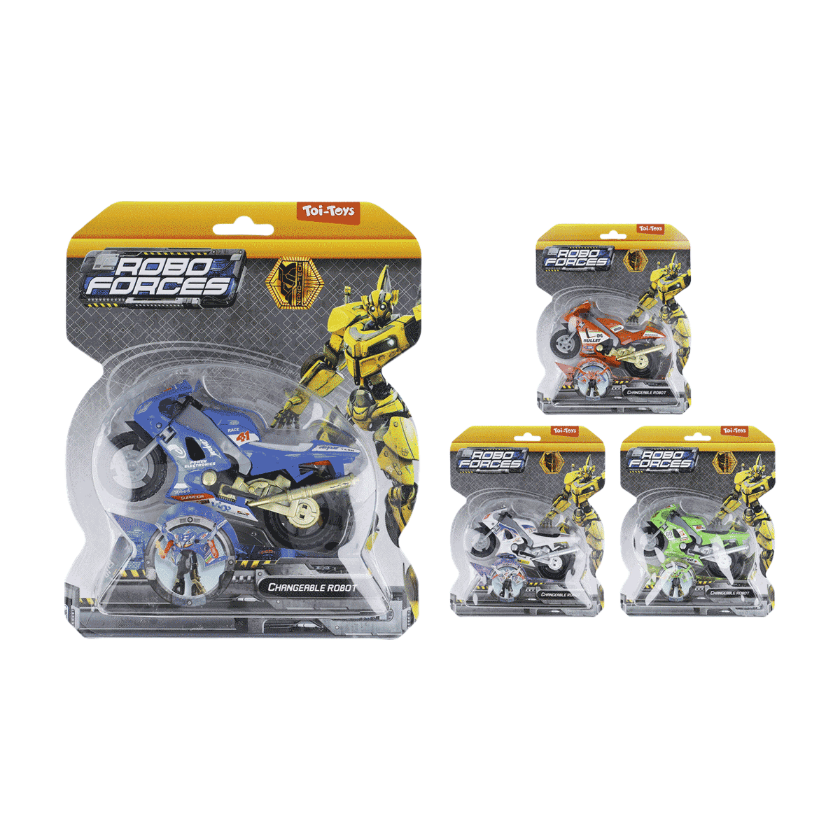 rc bike, robot toy, motorcycle, blue bike, changeable robot, Robo Forces, Motorrad, Kunststoff, Spielzeugmotorrad, Verstellbarer Roboter, Roboter, Motorrad, Spielzeug, Metallfigur, austauschbar