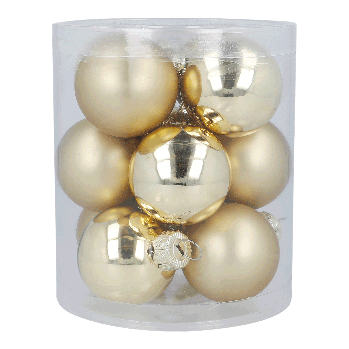 Weihnachtskugeln, Baumkugeln, Glaskugeln, Oberfläche matt, silber- gold