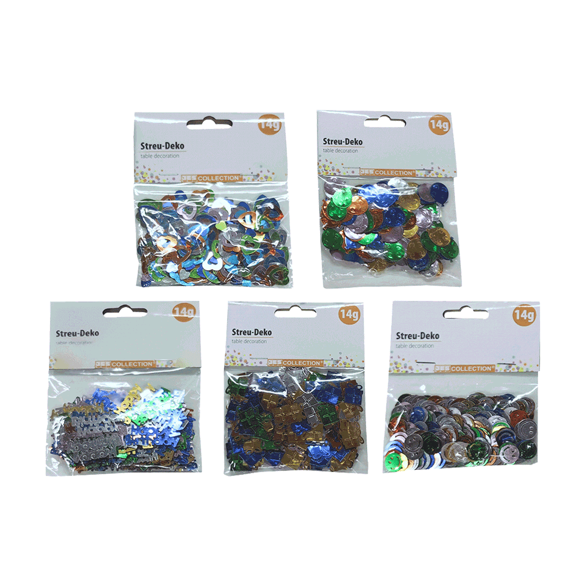 konfetti, tischdekoration, sequins, Pompons, Dekordisc, confetti, Glitzer, Dekoration, Tischdekoration, Packung 14g, glitter flakes, confetti, festive decor, tischdekoration, sequins mix