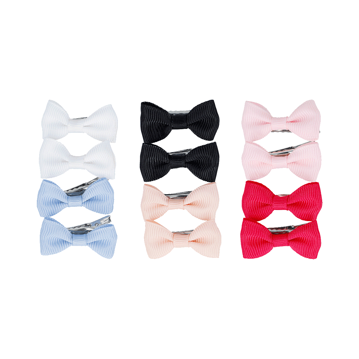 Fliege, Haarspange, Bandbogen, Polyester, bunte Farben, Haar-Accessoire, Schleifen, Stoff-Schleife, Softpink, Assortierte-Farben, haarschmuck, haarspange, bommel, kopfschmuck, bunte bögen