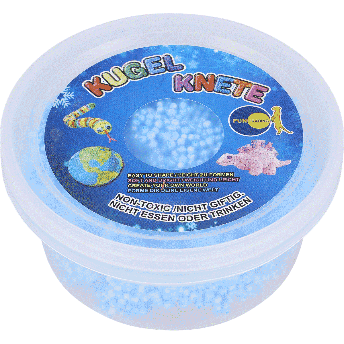 Kugel Knete, Knete-Perlen, Badespaß, Spielknete, Laborkugel-Form, Kugel, Knete, Döschen, Blau, Mini-Perlen, Kugel Knete, Knetmasse, Spielknete, Kunststoffkugeln, Durchsichtige Kugeln?