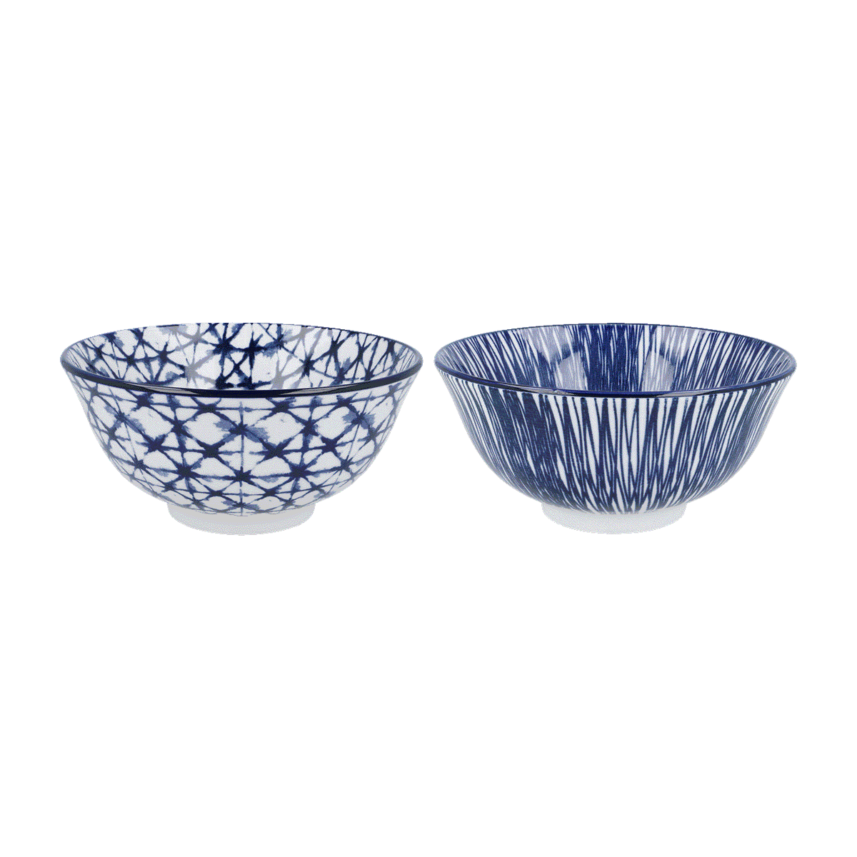 Schalen, Porzellan, Blau-Weiß, Muster, Kombipaar, Schale, Porzellan, Blau, Muster, Set, Porzellan-Schüssel, blaues Muster, Tiefe Schüssel, Zweier-Set, Geschirr