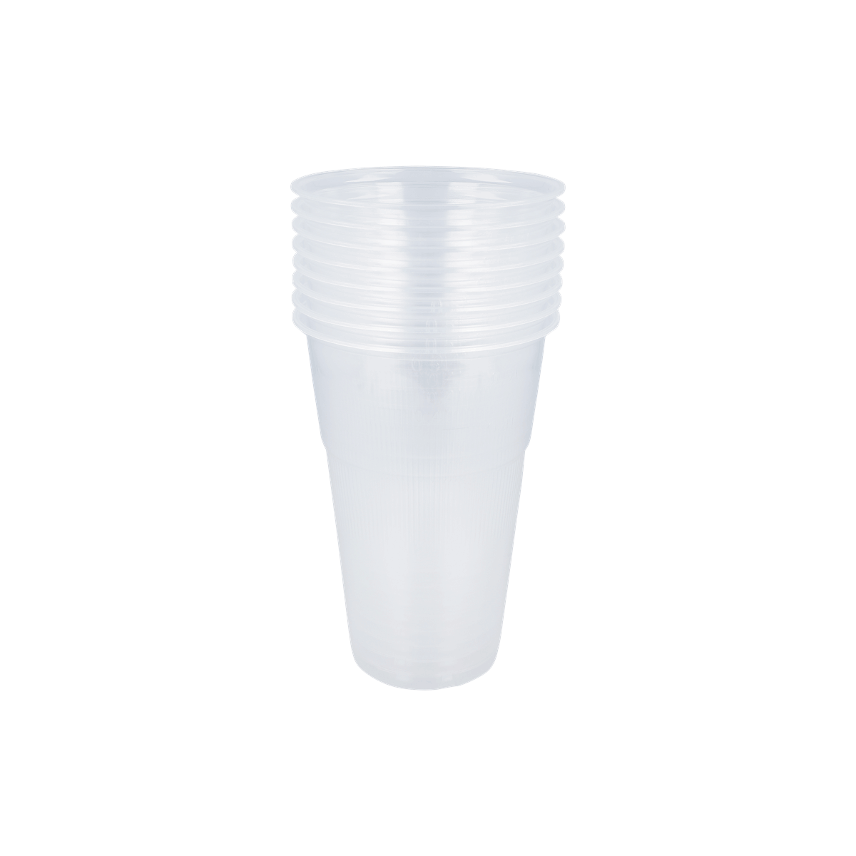 Plastikbecher, stapelbar, transparent, Einwegbecher, Trinkbecher, Einwegbecher, Transparenter Becher, Becherring, Klarer Kunststoff, Becher aus Kunststoff, Becher, Plastikbecher, Transparenter Becher, Einwegbecher, Stapelbar