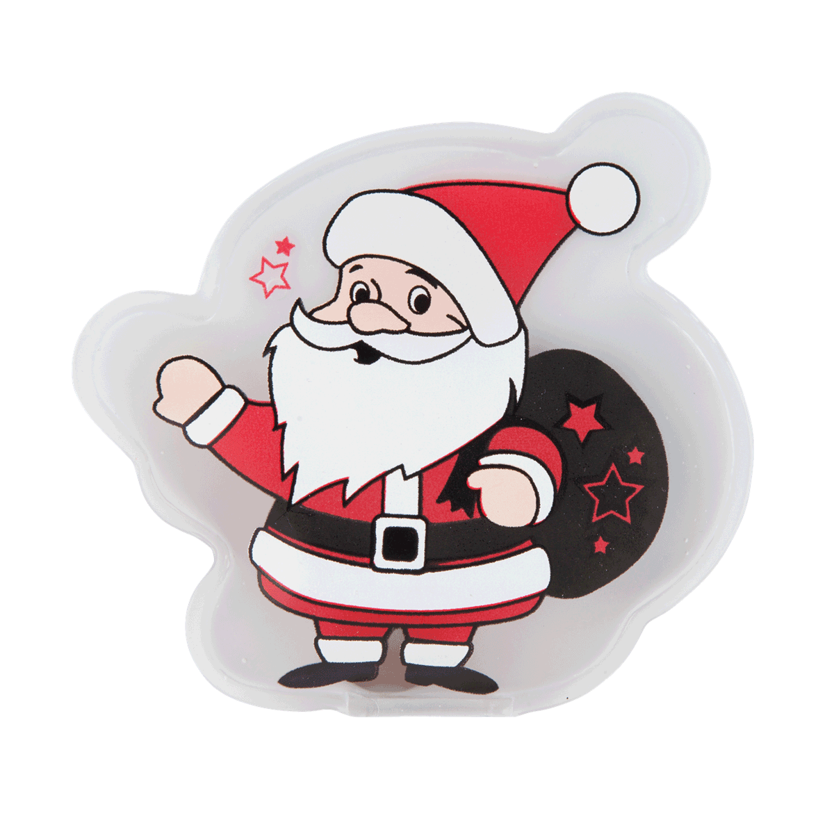 Santa, Weihnachtsmann, Aufkleber, Stoff?, Rot