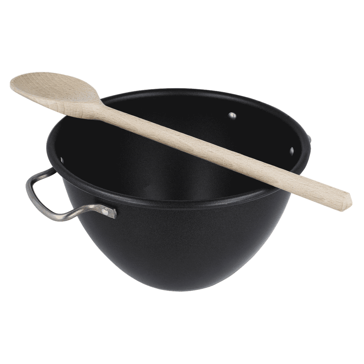 Topf, Kochtopf, Schwarz, Holzlöffel, Kochgeschirr, Kochtopf, Schüssel, Backtopf, Holzlöffel, Pfannen-/Kasserolle-Set, Kochtopf, Schüssel, Schwarz, Holzlöffel, Küche