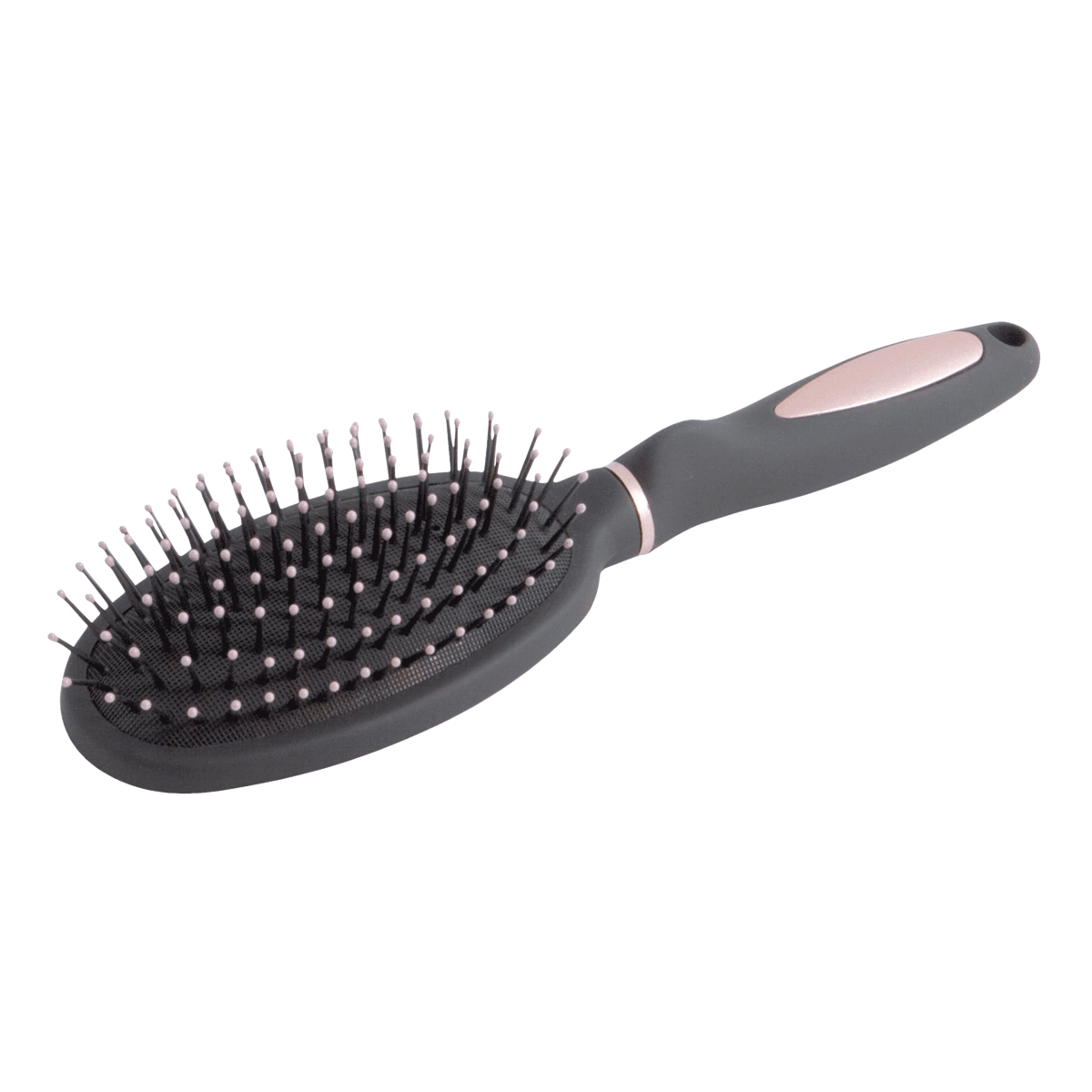 Haarbürste, Stylingbürste, Kopfhautpflege, Nadelbürste, rund oval, Haarbürste, Bürste, Kopfhaarbürste, Rundbürste, Kunststoffborsten, Haarbürste, Kopfhautpflege, Nylonborsten, Paddelbürste, Glänzendes Finish