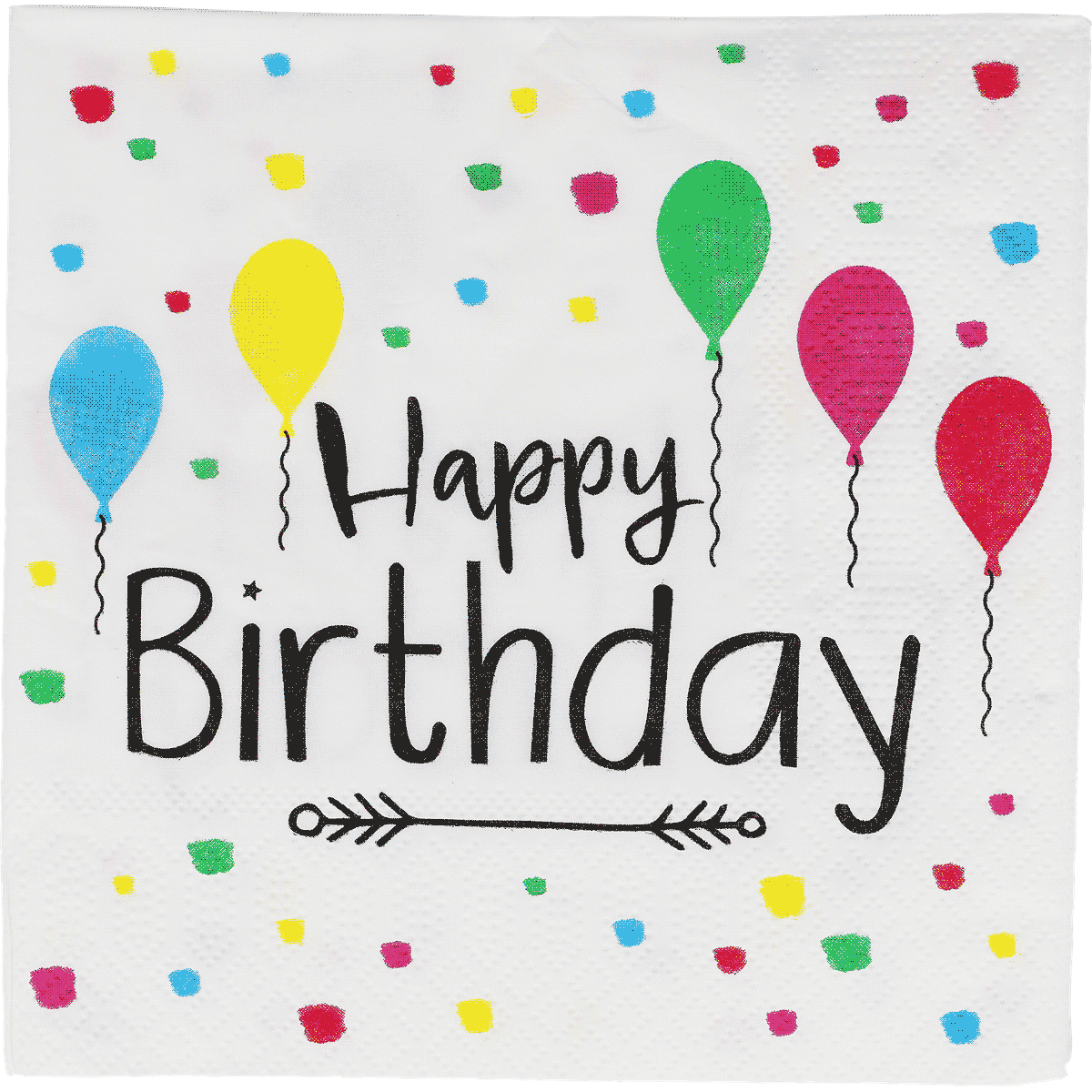 Birthday, Birthday party, Dekorationsserviette, Bunte Ballons, Konfetti, Birthday, Napkin, Balloon, Confetti, Happy Birthday, Geburtstag, Serviette, Konfetti, Ballon, Alles Gute zum Geburtstag