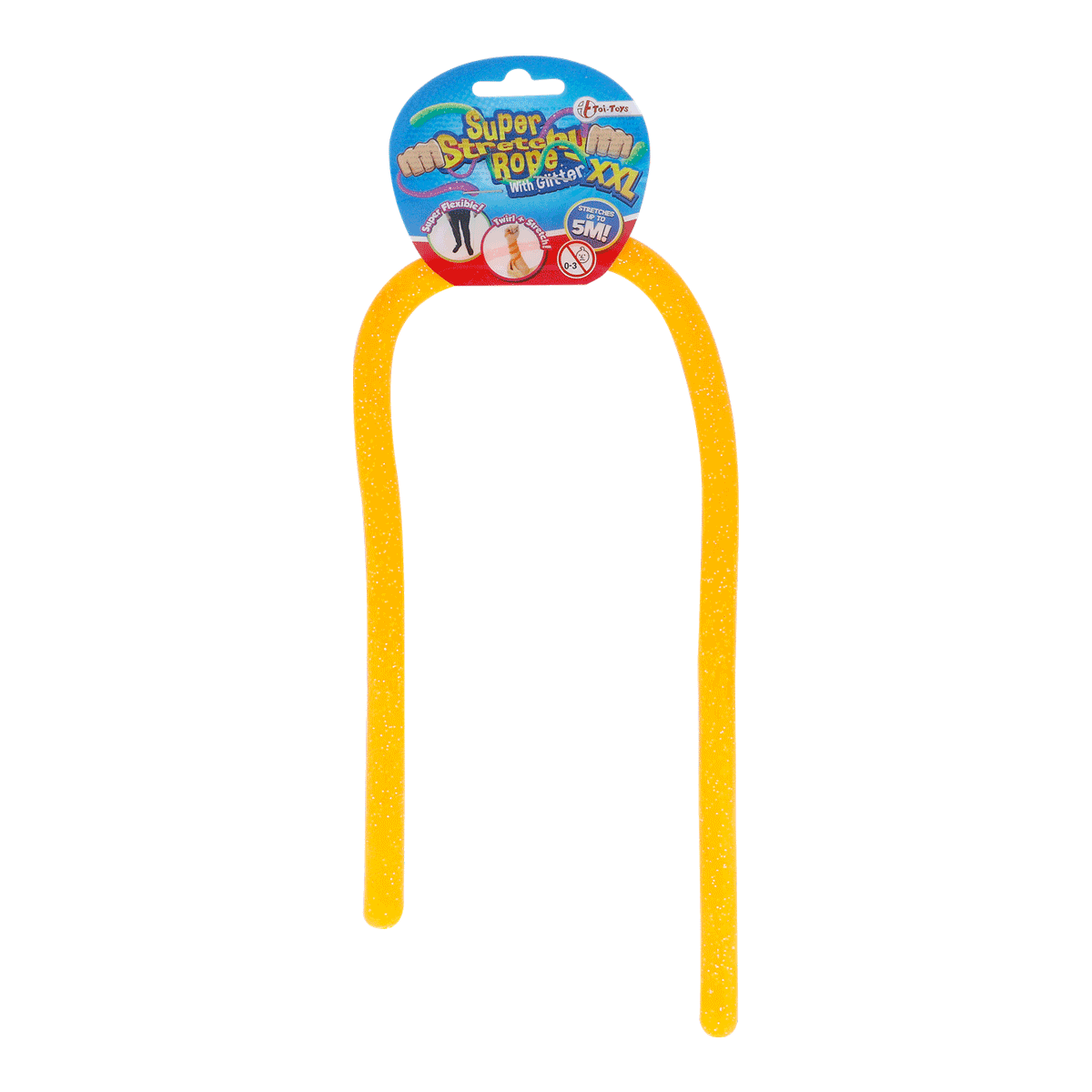 Gummischnur, Spielzeug, Dehnbare Schnur, Glimmer, Glitzer, slinky, glitter, gelb, Spielzeug, bogenform, Schuhlöffel, Kunststoff, Gelb, Flexible Form, Spielzeug