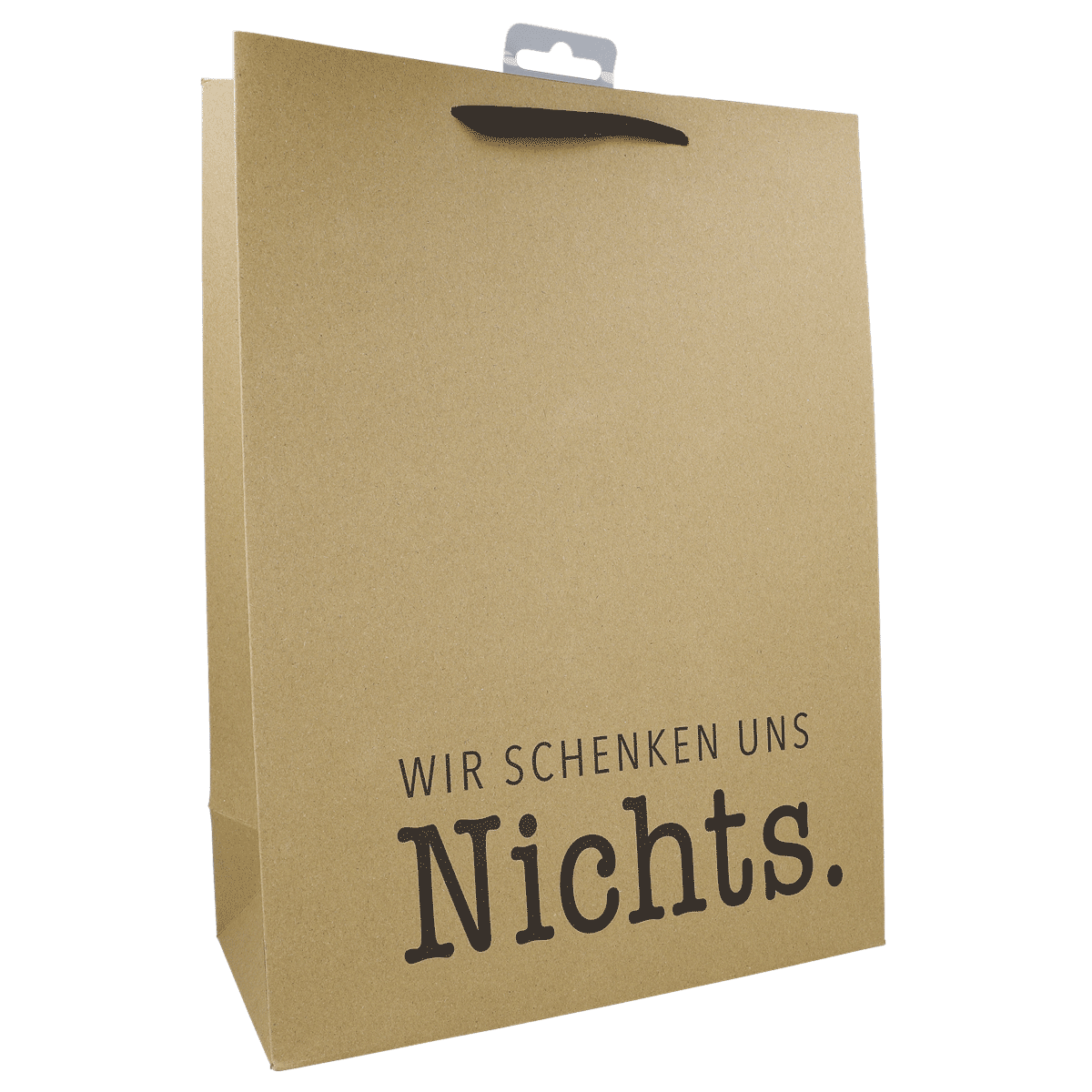 Papiertüte, Einkaufstüte, Kartonoptik, große Schrift, Papiertüte, Tragetasche, Kraftpapier, braun, Beutel mit Griffen, Papiertasche, Papiertragetasche, Braun, Beutel, Kartonage