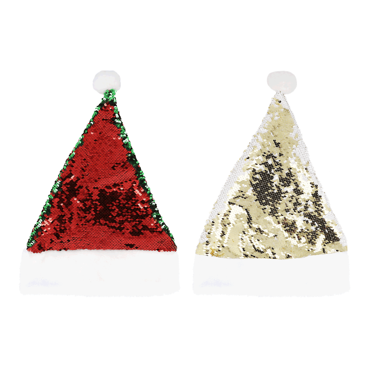 Hut, Pailletten, Weihnachtsmütze, Samt/Seidensequin, Verkleidung