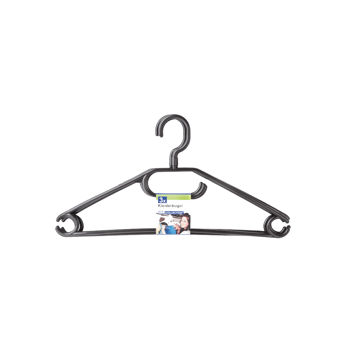 Kleiderbügel, Hakenbügel, Kleiderbügel Kunststoff, Grau, Hanging rack, Kleiderbügel, Kleiderbügel aus Kunststoff, Hakenbügel, Kleiderbügel-Set, Kleiderbügel grau, Kleiderbügel, Hängegarderobe, Kunststoffbügel, schwarz, drei Klammern