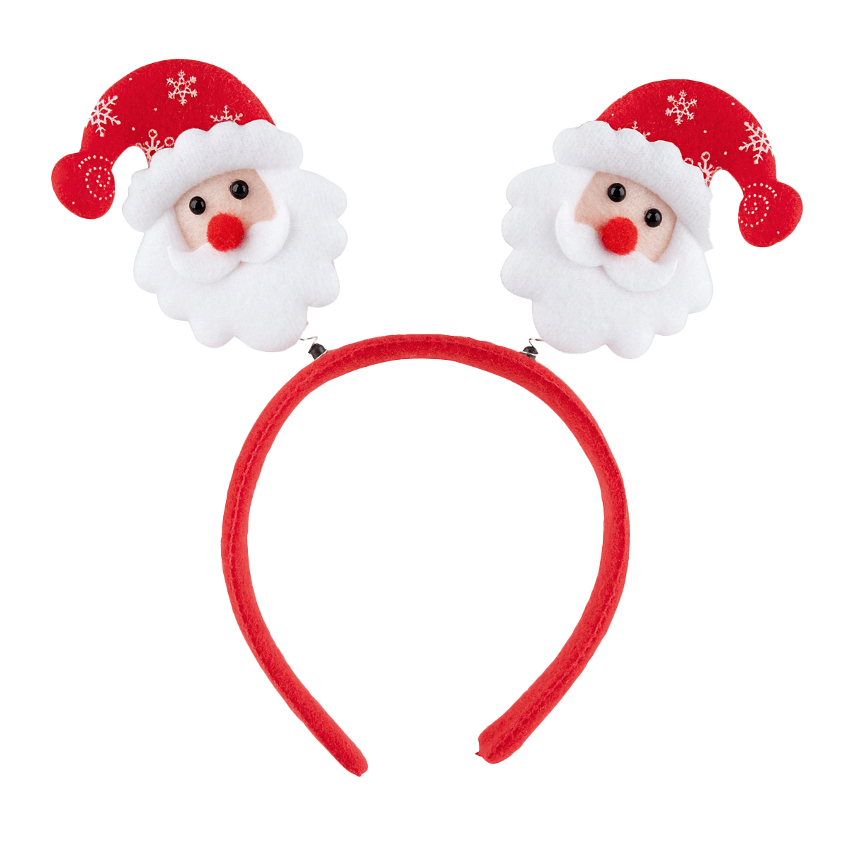 Weihnachtskopfband, Santa-Claus-Haarreif, Plüschfiguren, Rot, Weihnachtsdeko