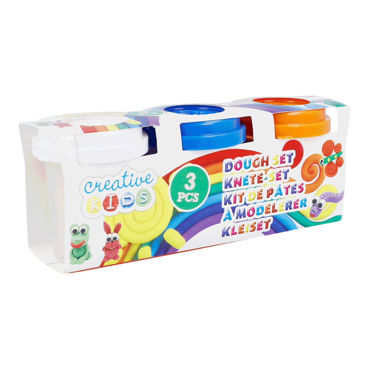 Knetset, Knete, Dohset, Kreative Kinder, 3 Stück, Knete, Knete-Set, Dough Set, 3 Teile, Kinderkunst, Dough set, Knete, Kinderzubehör, Knete-Set, 3 Stück