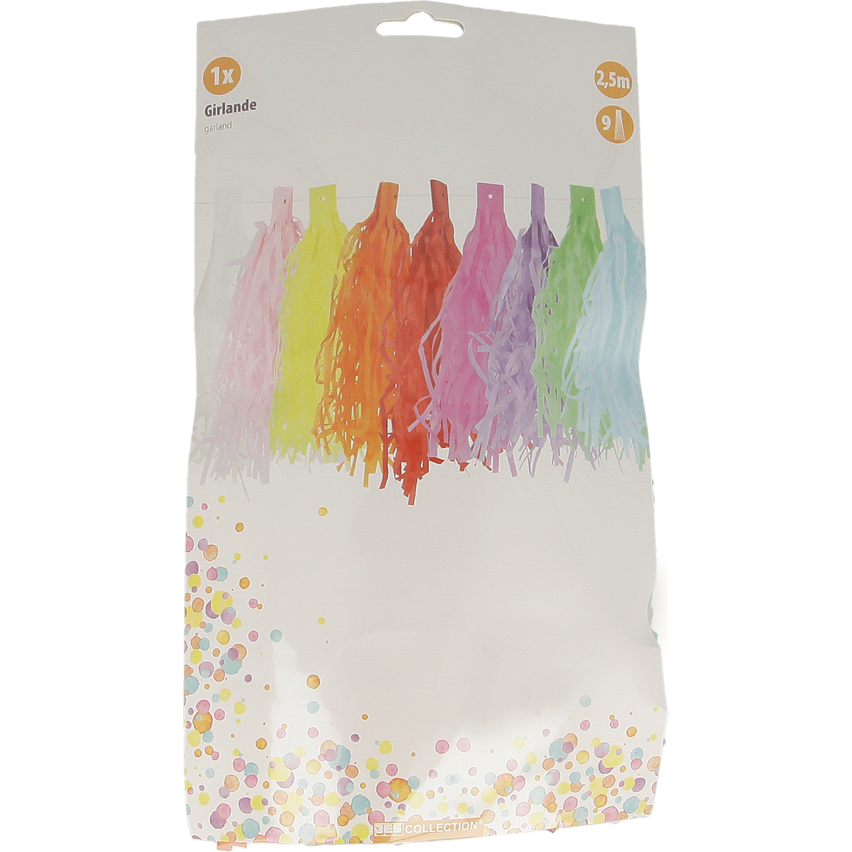 Girlande, Papiergirlande, Banner, Konfetti-Dekoration, Mehrfarbig, Girlanden, Dekorationsgirlande, Papiergirlande, Konfetti-Streifen, Rainbow-Deko, Girlande, Wimpelkette, Konfetti-Design, Papierfahnen, Dekoration
