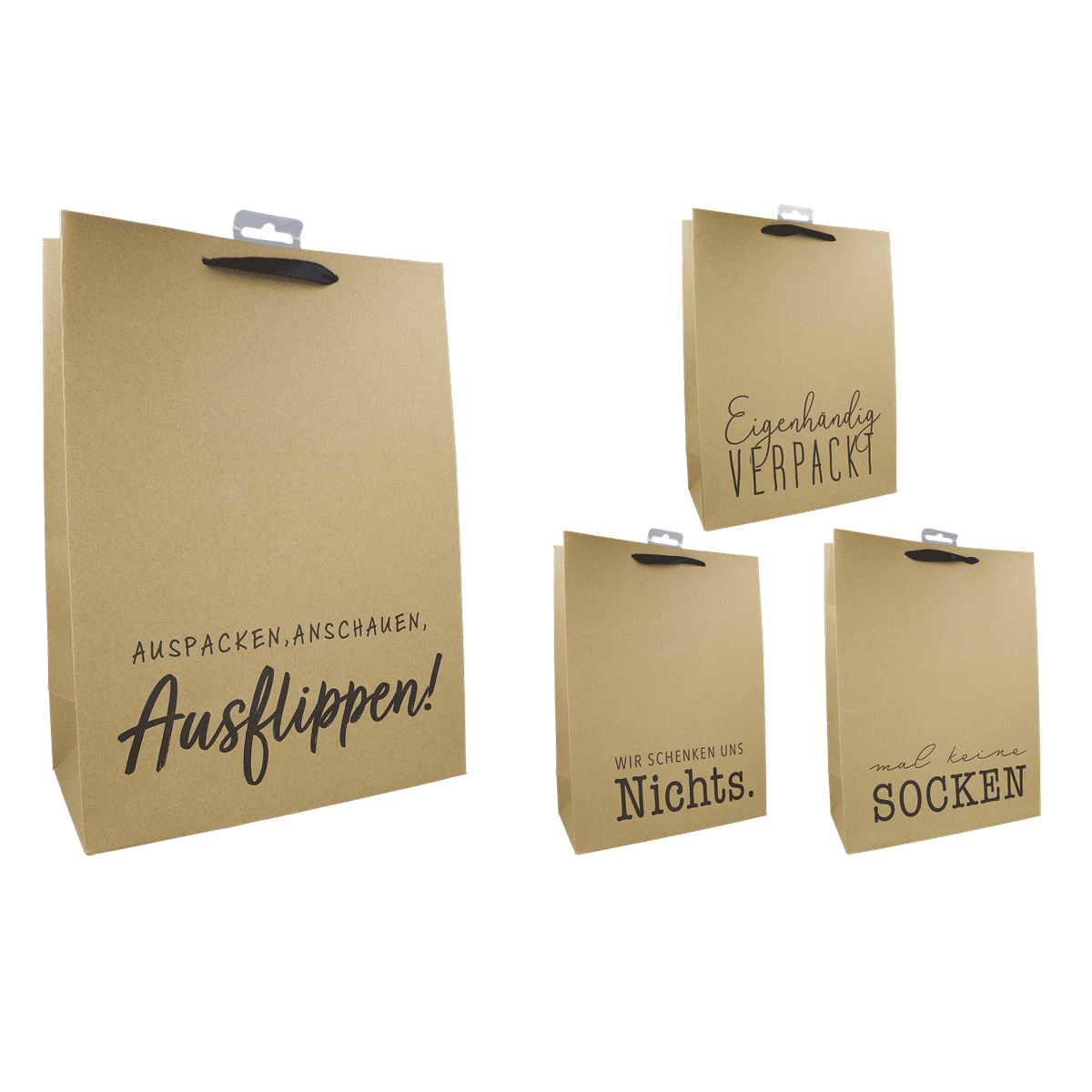 Papiertüte, Tragetasche, Beutel, braun, Sprüche, Papiertasche, Gebrauchstasche, Sacktasche, handgefertigt, kein Inhalt, Papiertragetasche, braun, gekreuzte Schrift, Slogans, Umweltschutz