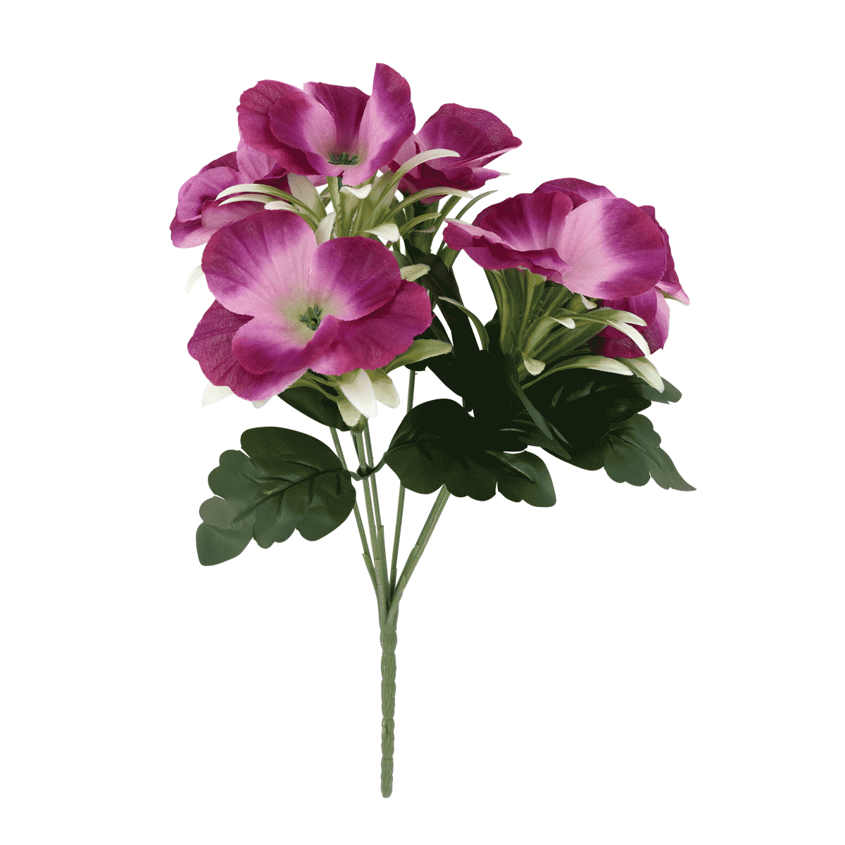 hortense bouquet, pink flowers, geranium, artificial stem, bouquet stem