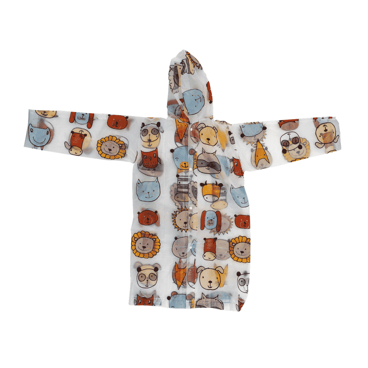 Kinderponcho, Tiermuster, Flauschig, Kapuze, Regenponcho, Kinderponcho, Fleece, Tiermuster, Kapuze, Allzweck, Kinderkapuzenmantel, Bademantel, Tiermuster, Weiß, Kapuze