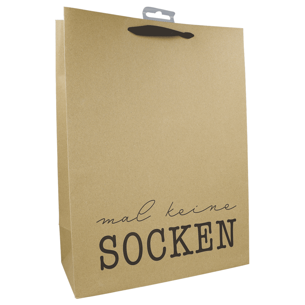 Papiertüte, Kartonbeutel, braun,  shopper bag, text auf Beutel, Papiertüte, Tragetasche, Beutel, Socken?, Socken-Aufdruck, Papiertüte, Tragetasche, Pakettasche, braun, Socken?