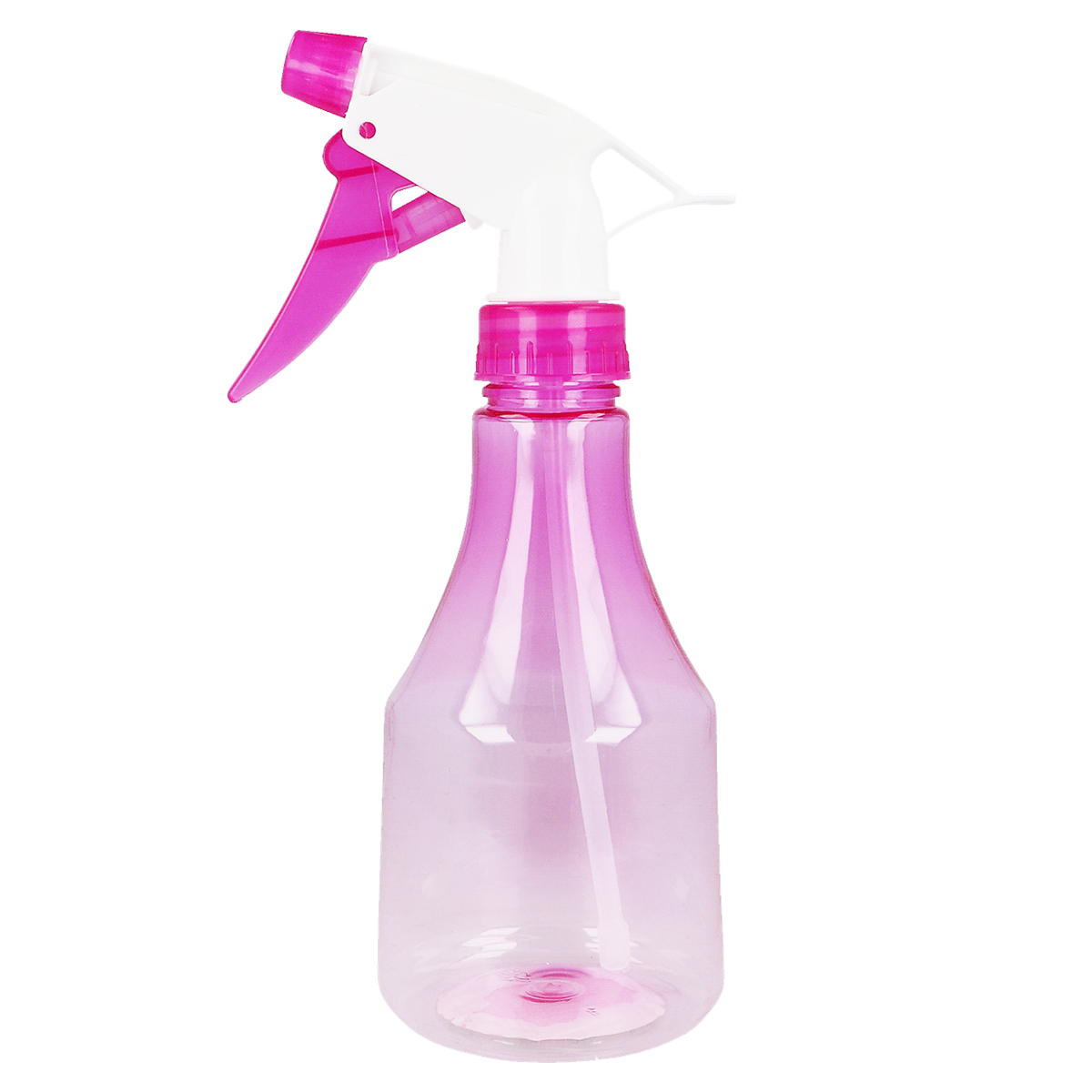 Sprühflasche, Pistolen-Sprayer, Transparente Flasche, Pink, Trigger-Spritzflasche, Sprühflasche, Trigger, Pistole, Kunststoff, Pink, Spray bottle, Trigger sprayer, Pink color, Plastic bottle, Nozzle