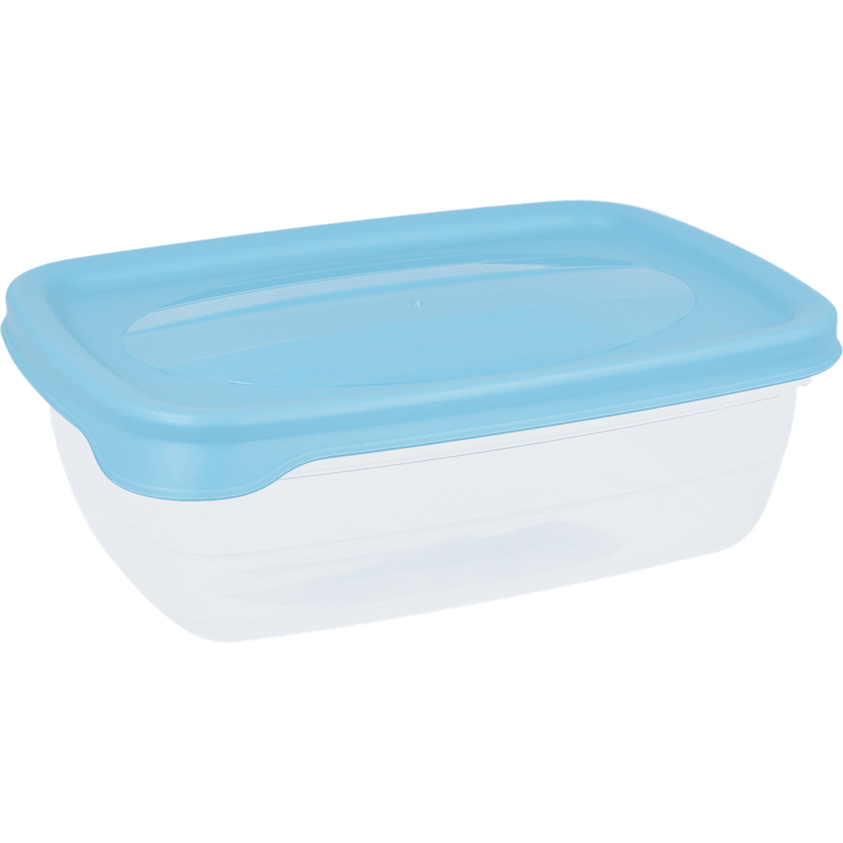 Aufbewahrungsdose, Frischhaltedose, Plastikdose, Blau, Deckelverschluss, Aufbewahrungsbox, Küchenschale, Kühlbox, Transparent, Blau, Lunchbox, Snack box, Plastic, Blue lid, Rectangular