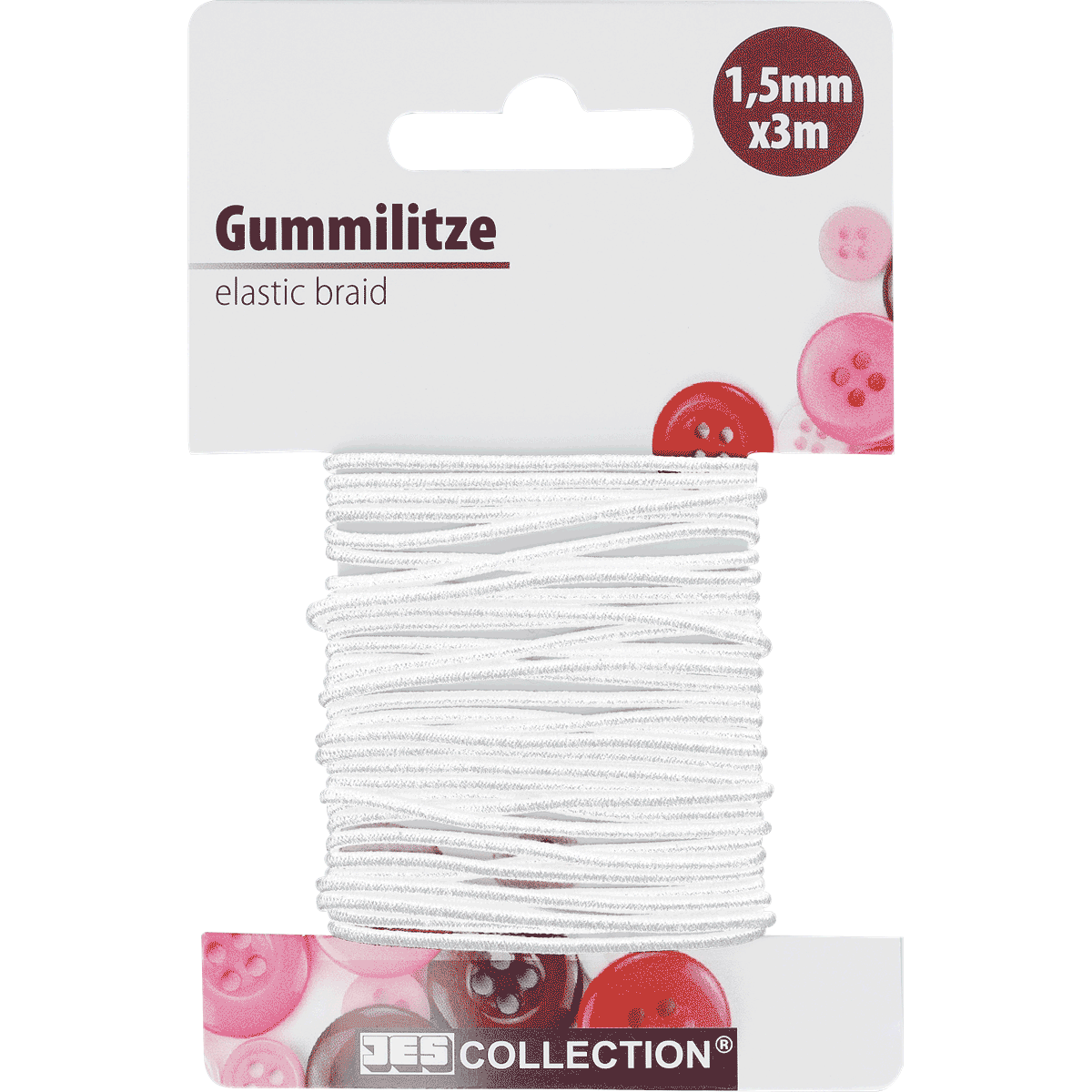 elastisches Band, Gummilitze, weiße Schnur, Knopf-Akzent, Haarzubehör, elastisches baumwollband, elastic braid, gummiband, knopf design, rosa akzente, Gummilitze, Gummiband, Elastisch, Kordel, Knopflochgummi