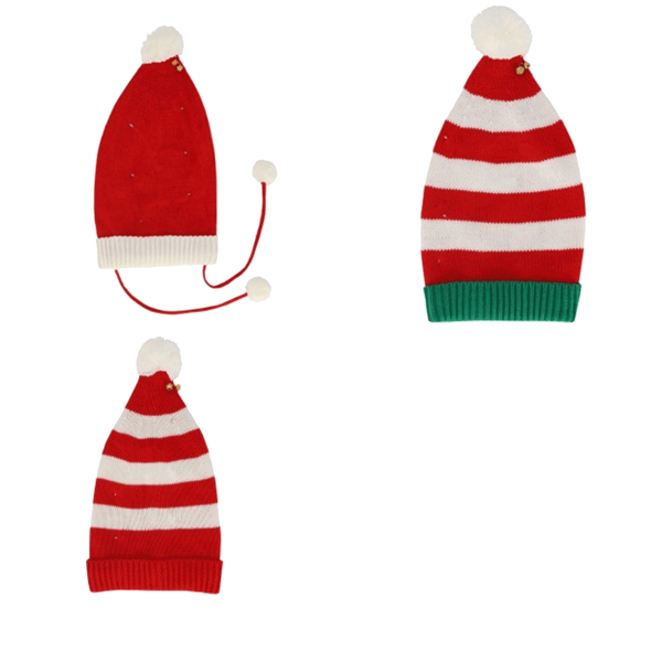 30 x LED-Mütze mit BOMMEL (30 Stück)