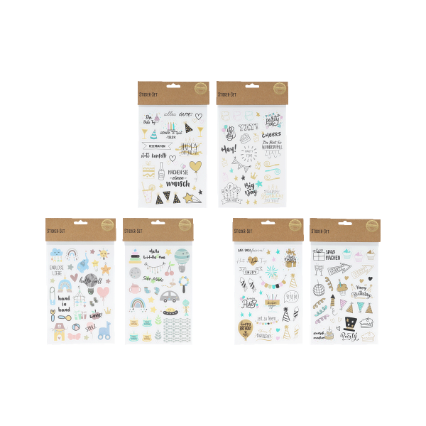 Sticker-Set Birthday