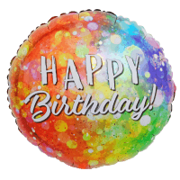 Folienballon Happy Birthday bunt 18