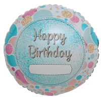 Folienballon Happy Birthday zum Beschriften 18