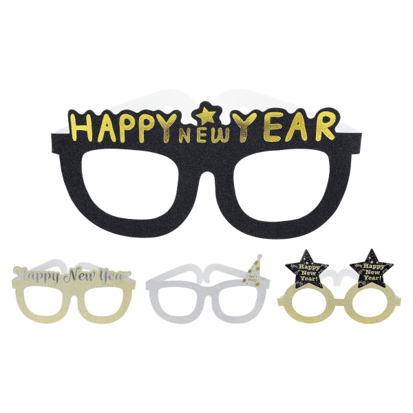 24 x 4er Silvester-Party-Brillen (96 Stück)