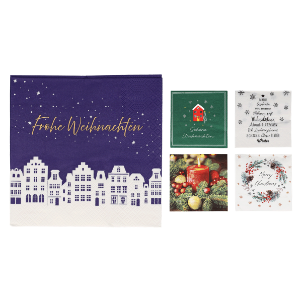 30 x 20er Servietten X-Mas (600 Stück)