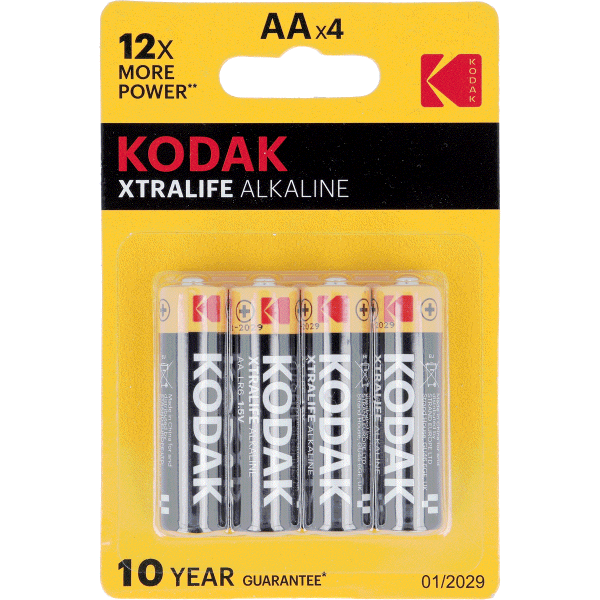 20 x 4er Kodak Mignonbatterien AA Alkaline XTRALIFE (80 Teile)