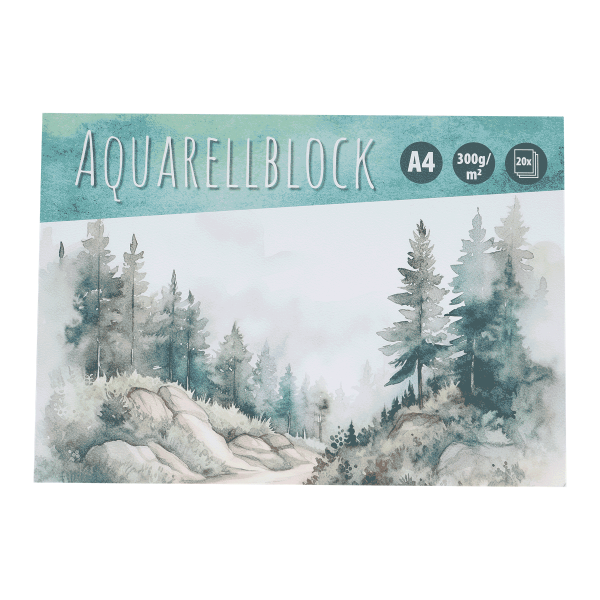 Aquarell Mal- und Zeichenblock A4
