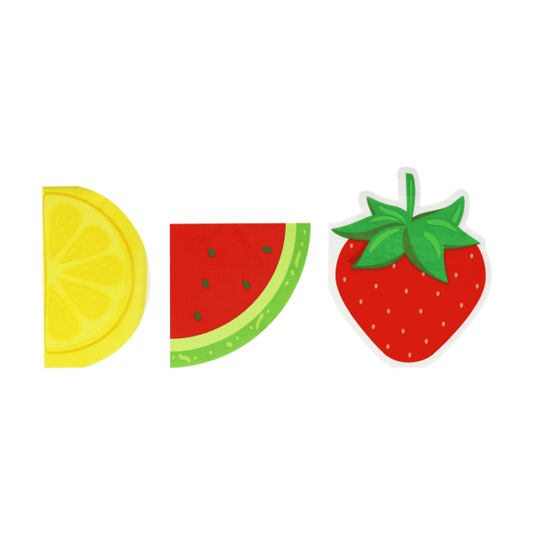 12er Servietten ausgestanzt Früchte