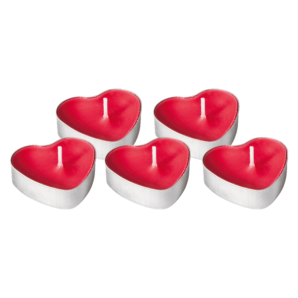 24x 5er Herzkerzen (120 Kerzen)
