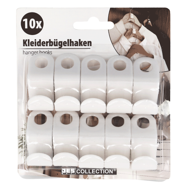 10er Kleiderbügelhaken