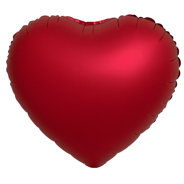 Herzballon Satin-Effekt