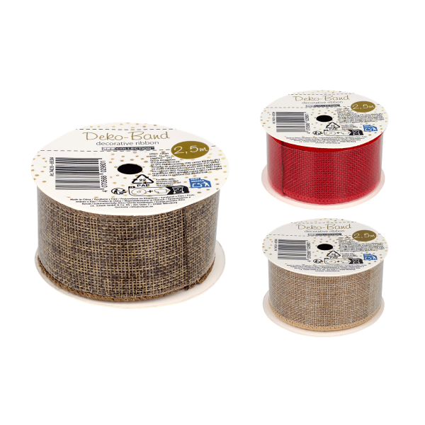 Dekoband Juteoptik