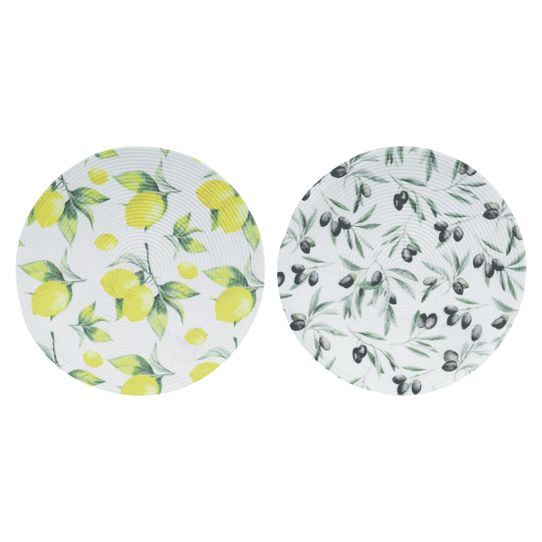 Platzmatte Mediterrane Früchte Ø38 cm