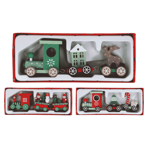 12 x Holz-Lokomotive (12 Stück)
