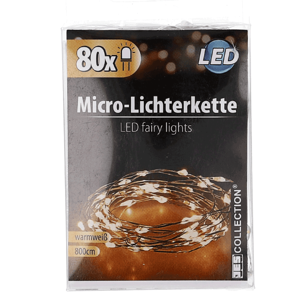 80er LED-Micro Lichterkette