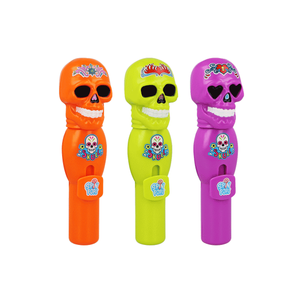 Skull Spin Pop Lollipop