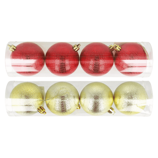 24 x Weihnachtskugelsets à 4 Stück (96 Stück)