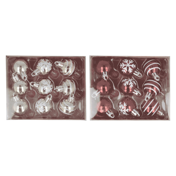 24 x 9er Christbaumkugeln Ø3 cm (216 Stück)